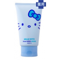 日本限量發行HelloKittyHELLO KITTY限量版淨痘洁面乳Acne WASH 120g(蓝色)