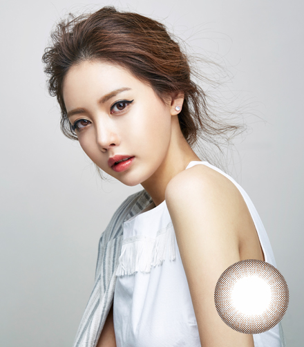 韩国硅水凝胶高端美瞳ANNA SUI系列摩登棕色