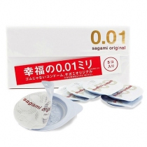 日本Sagami相模幸福001超薄避孕套安全套0.01mm 5只装
